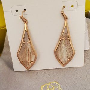 NWT Kendra Scott RSG Dusted Olivia Earrings